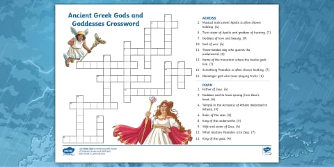 Greek God Fact File Template